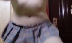 ⭐青春无敌⭐抖音风极品长腿推特网红女神dong小姐裸舞私拍可盐可甜各种制服情趣衣服跳着跳着就没了(23)